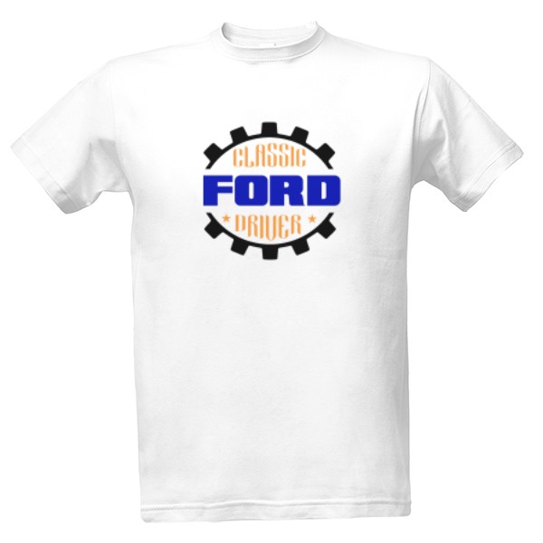 Tričko s potiskem Classic Ford driver
