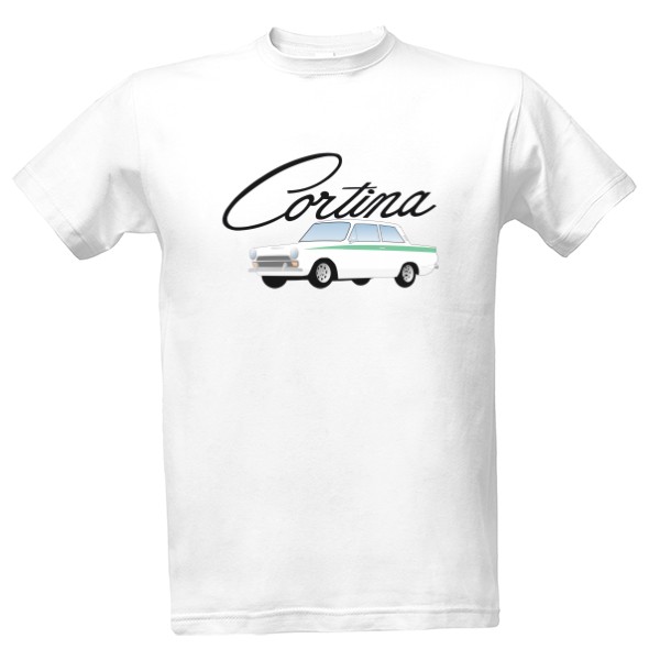 Tričko s potiskem Cortina Mk1 bílá