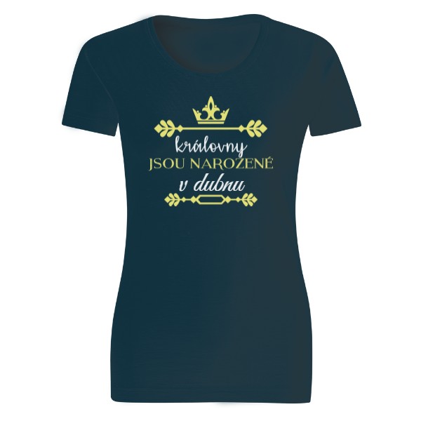 Tričko s potiskem Královna BIO